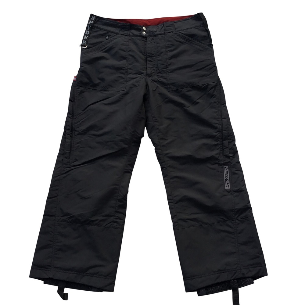 Spyder Mens Black Ski Snow Pants Insulated Winter Outdoor Waterproof Size XL